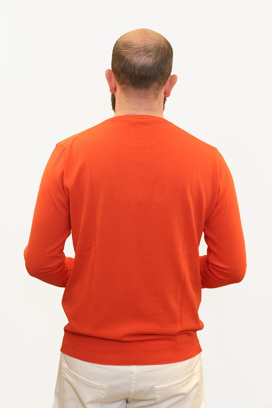 RETOIS MAGLIA IN FILO DI COTONE ARANCIO