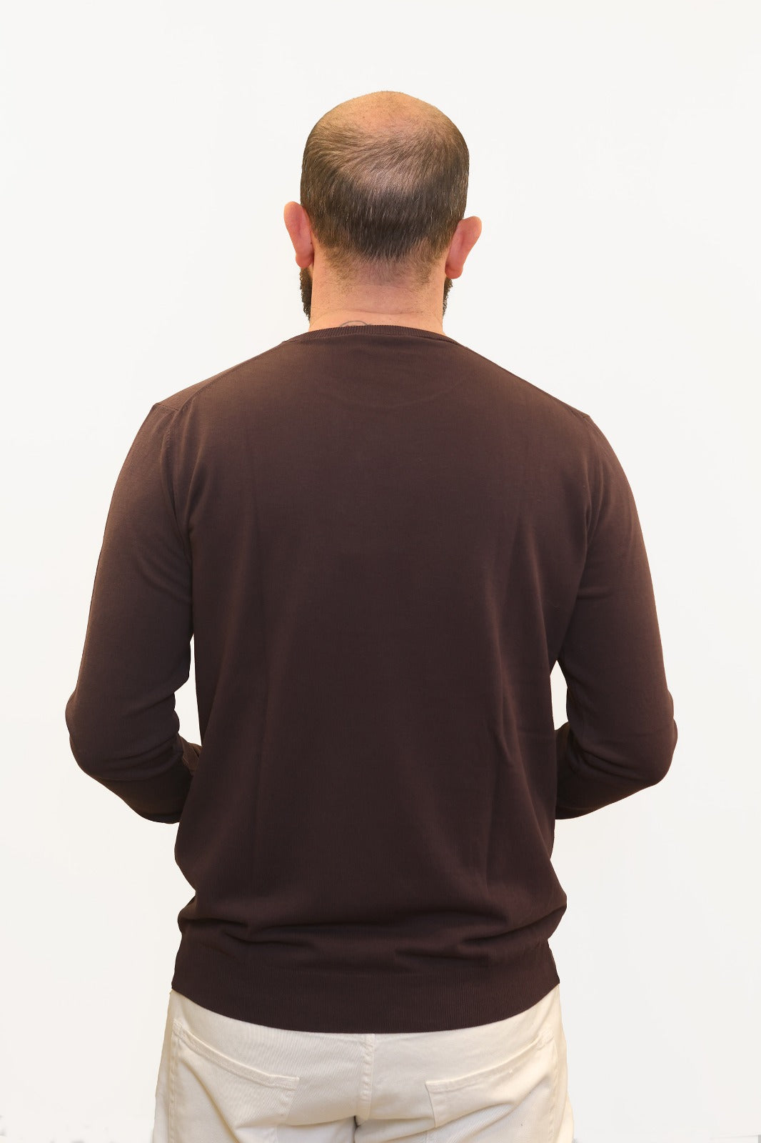 RETOIS MAGLIA IN FILO DI COTONE TESTA DI MORO
