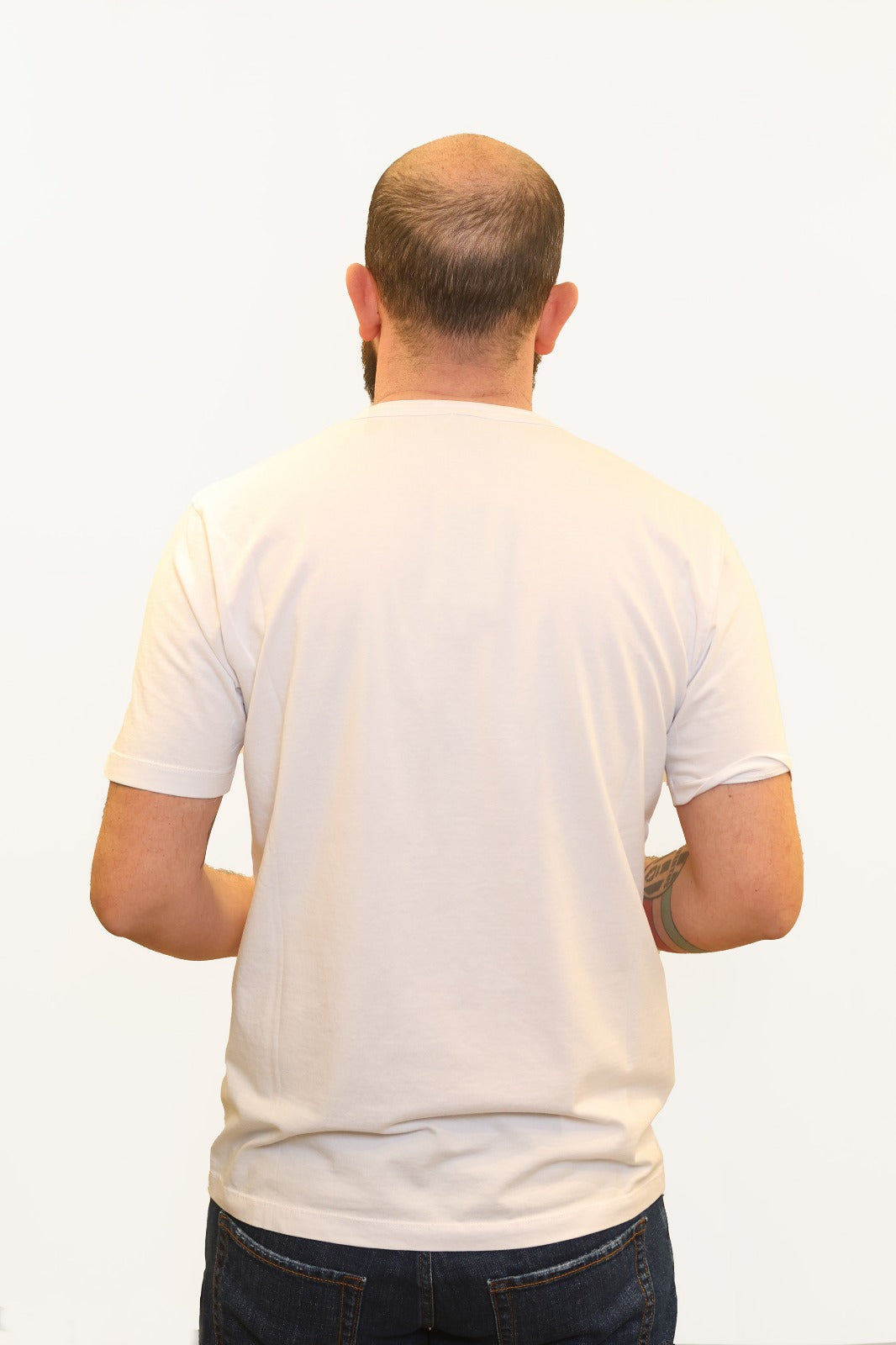 WOOL & CO T-SHIRT SOFT TOUCH IN COTONE BIANCO