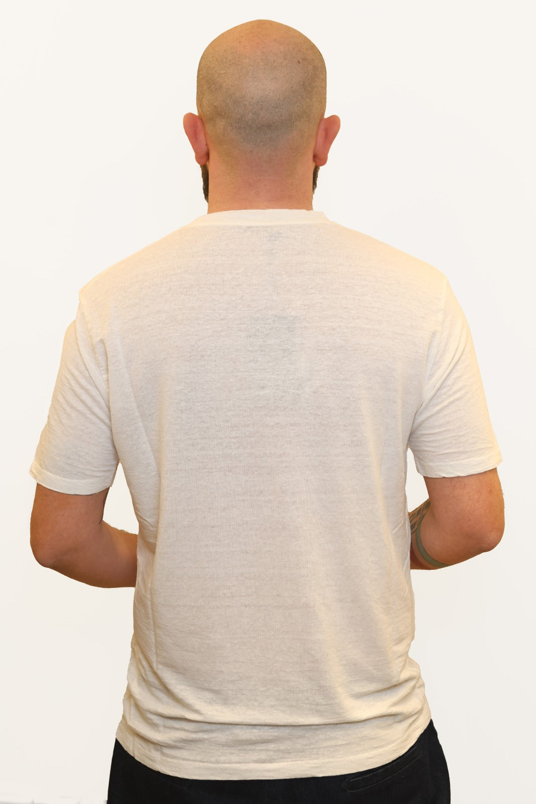 WOOL & CO T-SHIRT IN LINO BIANCO