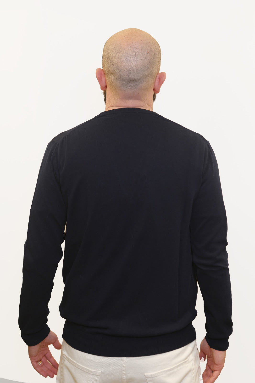 RETOIS CARDIGAN IN FILO DI COTONE BLU NAVY