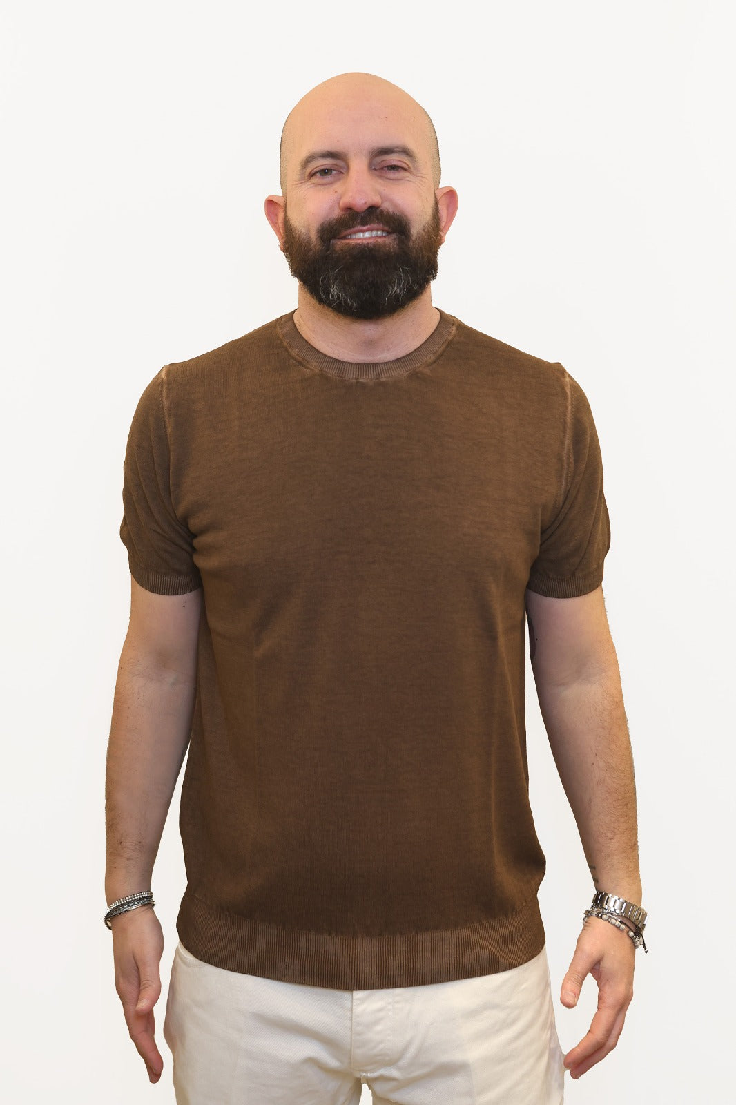 RETOIS T-SHIRT EFFETTO FADE IN CRĖPE DI COTONE