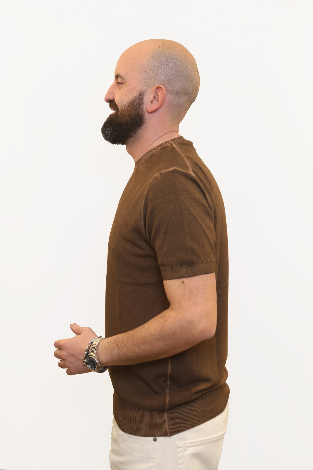 RETOIS T-SHIRT EFFETTO FADE IN CRĖPE DI COTONE