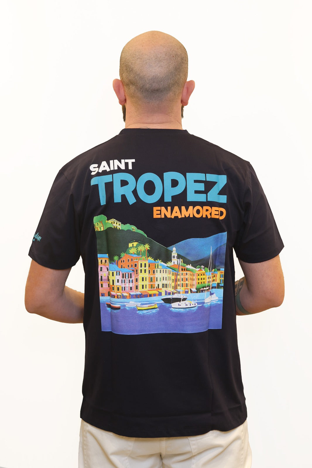 SUPERCULTURE T-SHIRT SAINT TROPEZ ENAMORED BLU NAVY
