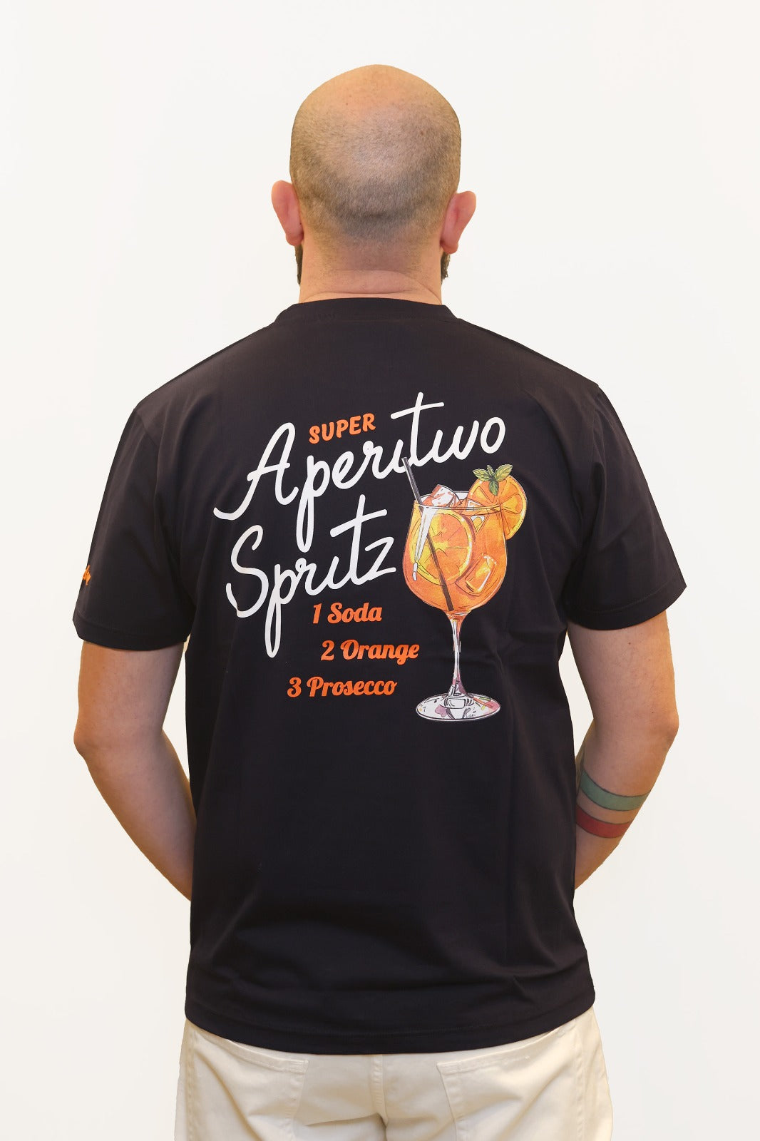 SUPERCULTURE                            T-SHIRT SUPER APERITIVO SPRITZ BLU NAVY