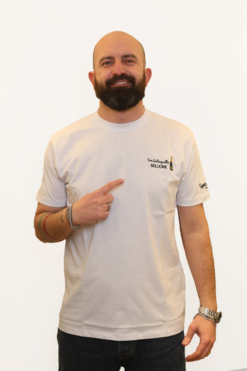 SUPERCULTURE T-SHIRT CON TUTTE QUELLE BOLLICINE BIANCO