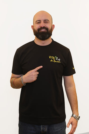 SUPERCULTURE T-SHIRT VITA DA B⚽️MBER NERO