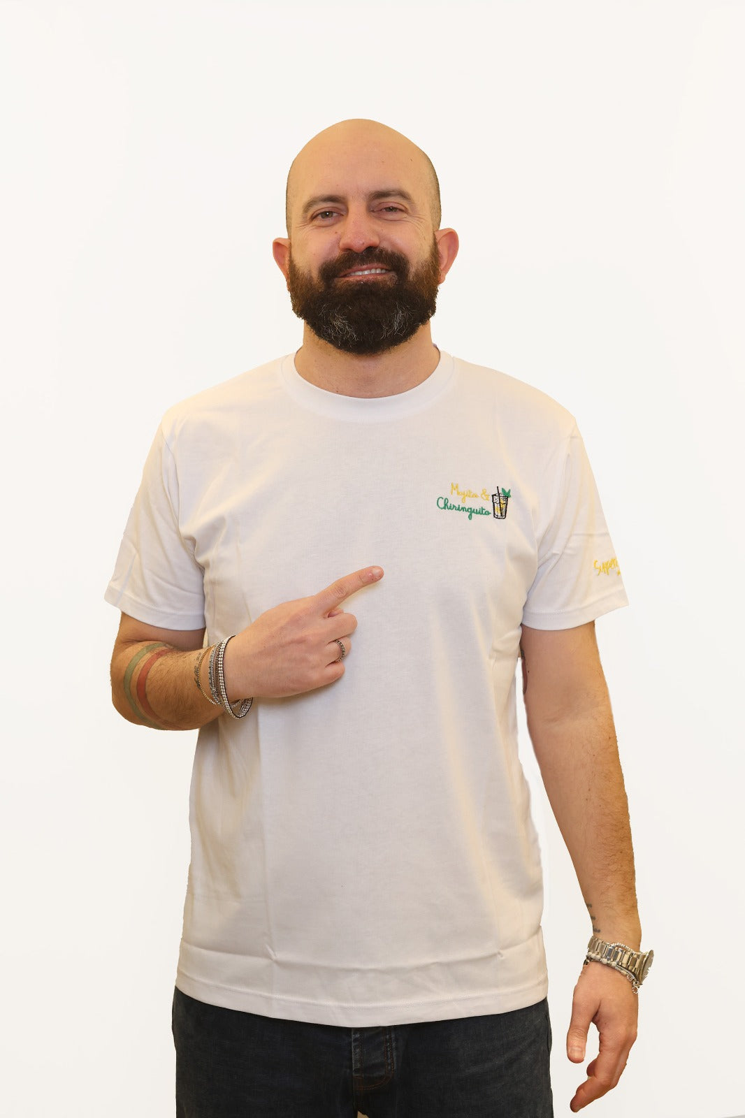 SUPERCULTURE T-SHIRT MOJITO & CHIRINGUITO BIANCO
