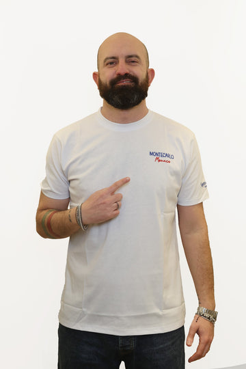 SUPERCULTURE T-SHIRT MONTECARLO MONACO BIANCO
