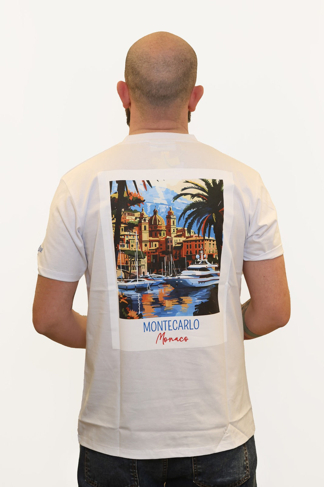 SUPERCULTURE T-SHIRT MONTECARLO MONACO BIANCO