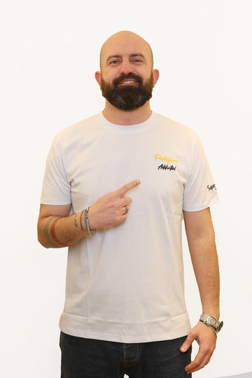 SUPERCULTURE T-SHIRT PORTOFINO ADDICTED BIANCO