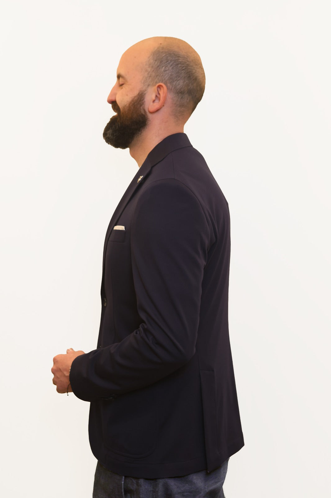 BERRY & BRIAN GIACCA PUNTO MILANO BLU NAVY
