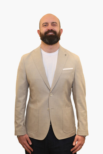 BERRY & BRIAN GIACCA MONOPETTO BEIGE
