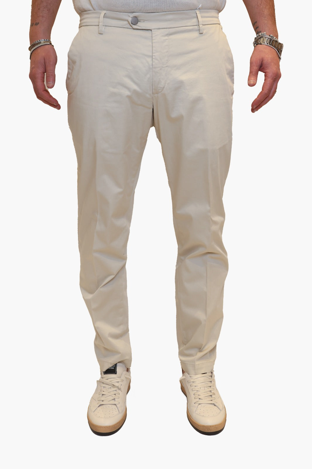VANDOM PANTALONE STEFANO T1 IN COTONE BEIGE