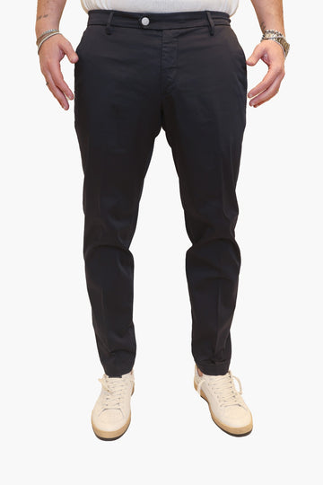 VANDOM PANTALONE STEFANO T1 IN COTONE BLU NAVY