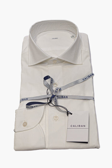 CALIBAN CAMICIA IN COTONE BIANCO