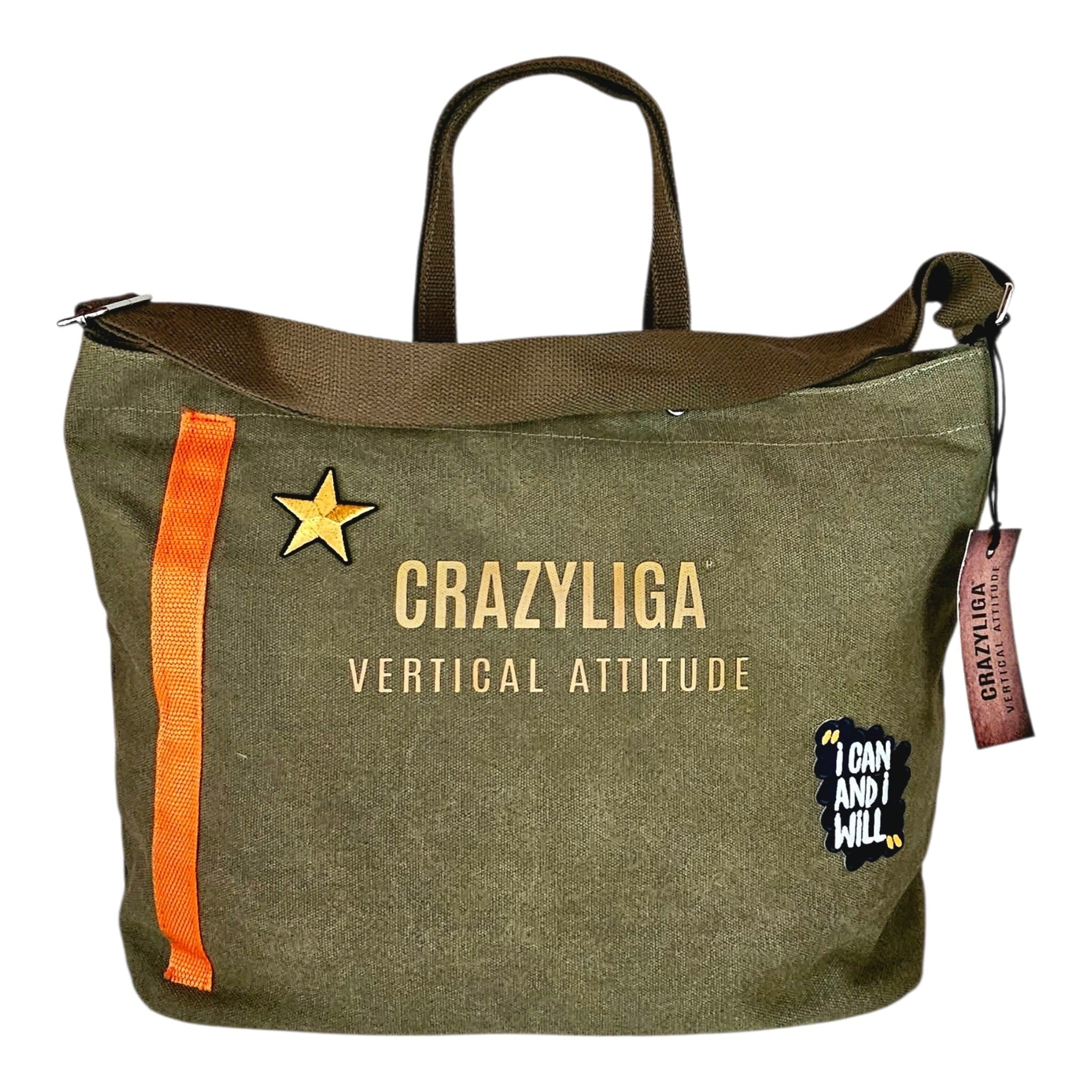 CRAZYLIGA® BAG MINIMAL LUXURY – CUSTOM VERTICAL EDITION 13 VERDE MILITARE