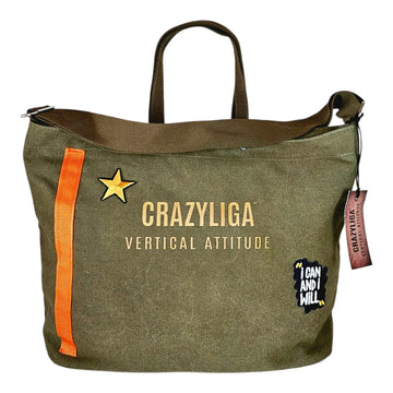 CRAZYLIGA® BAG MINIMAL LUXURY – CUSTOM VERTICAL EDITION 13 VERDE MILITARE
