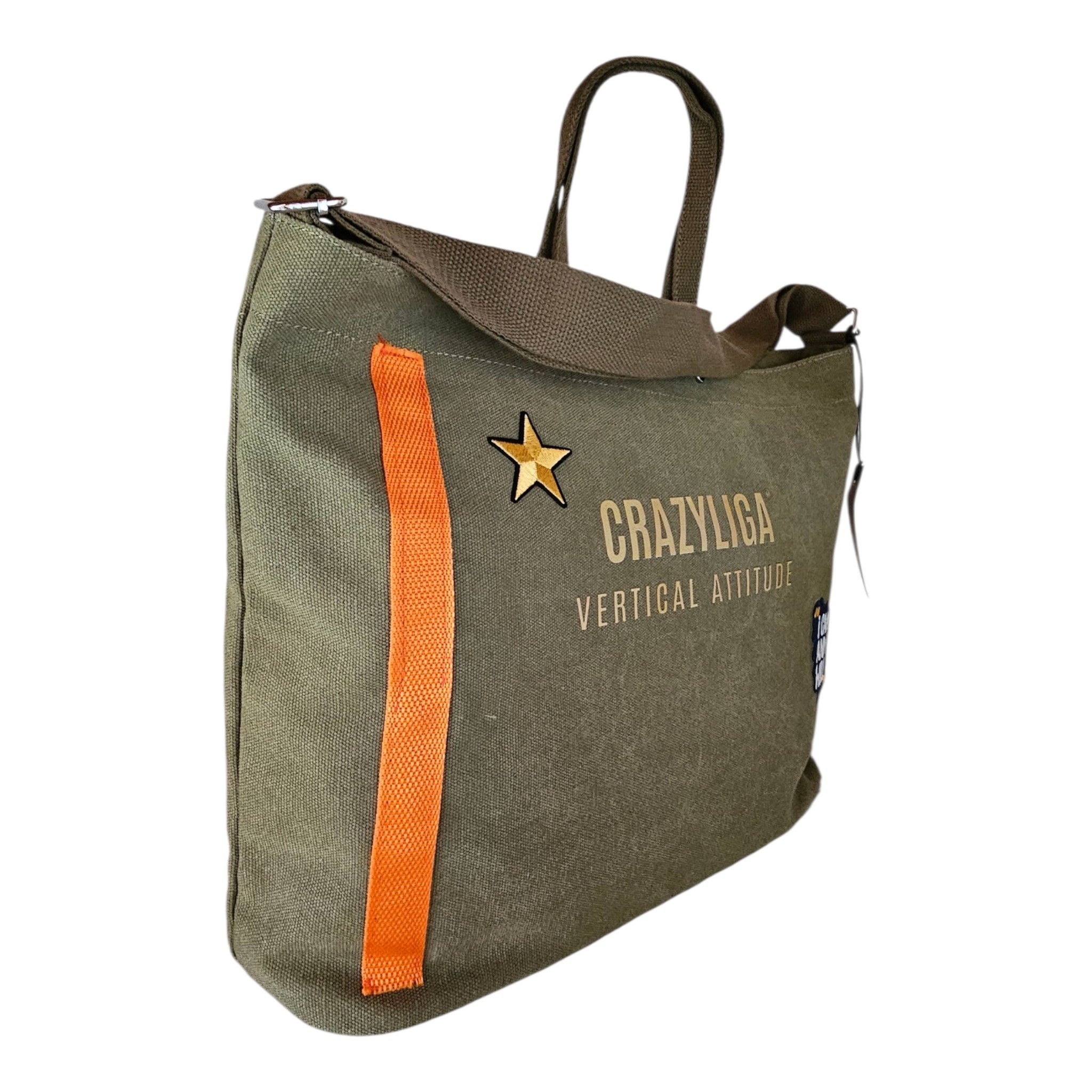 CRAZYLIGA® BAG MINIMAL LUXURY – CUSTOM VERTICAL EDITION 13 VERDE MILITARE