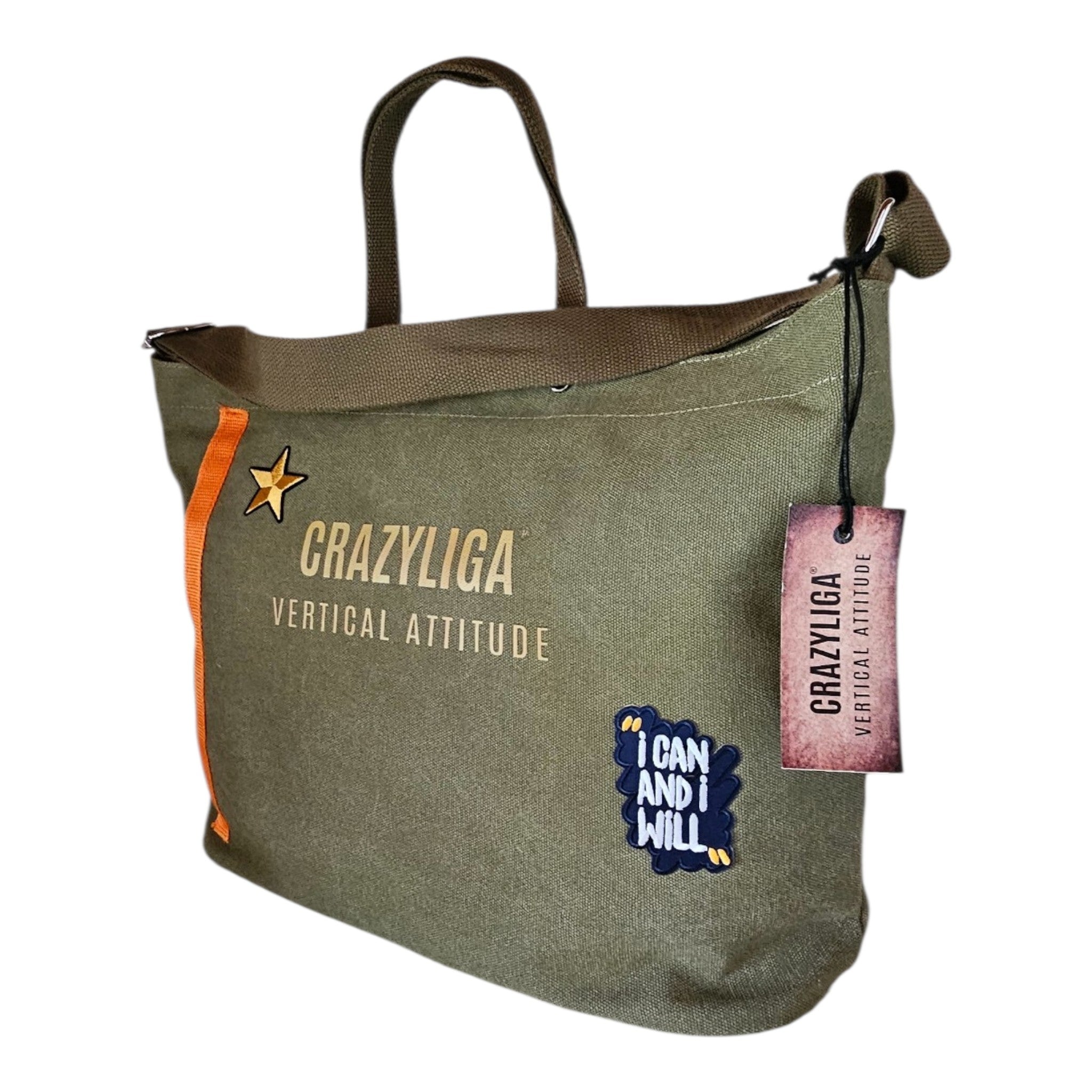 CRAZYLIGA® BAG MINIMAL LUXURY – CUSTOM VERTICAL EDITION 13 VERDE MILITARE