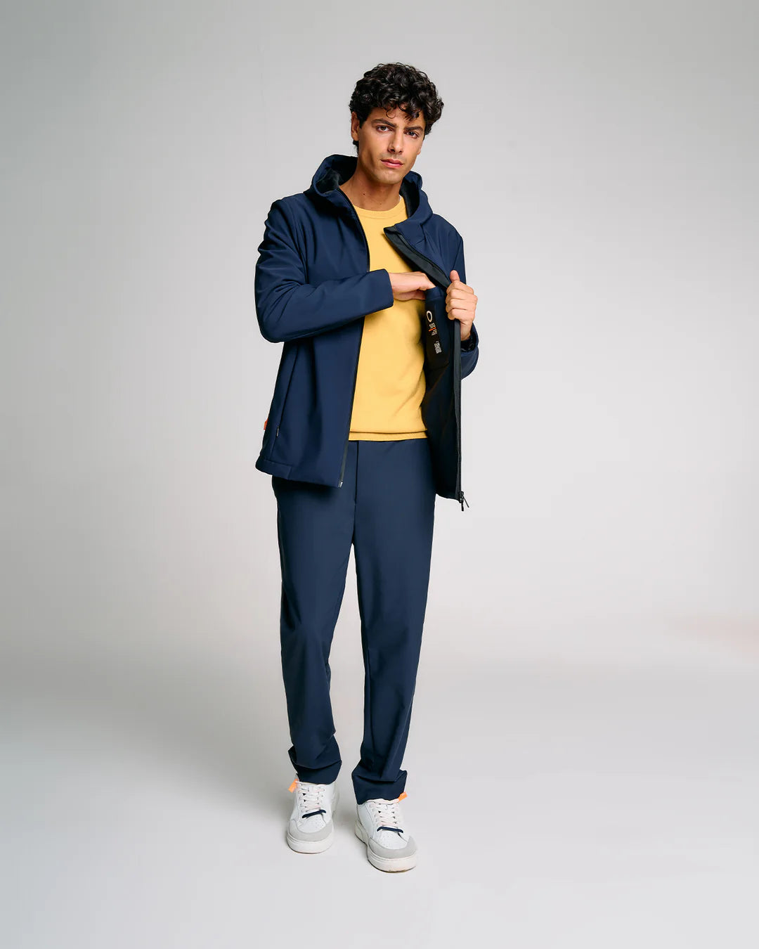 SUNS GIUBBOTTO APE FIRST CON INTERNO IN VELOUR BLU NAVY