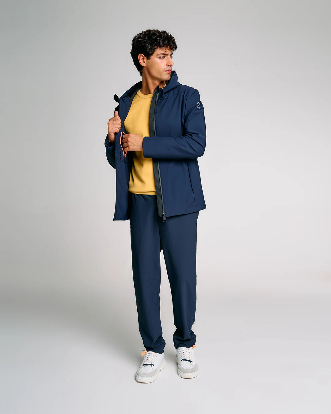 SUNS GIUBBOTTO APE FIRST CON INTERNO IN VELOUR BLU NAVY