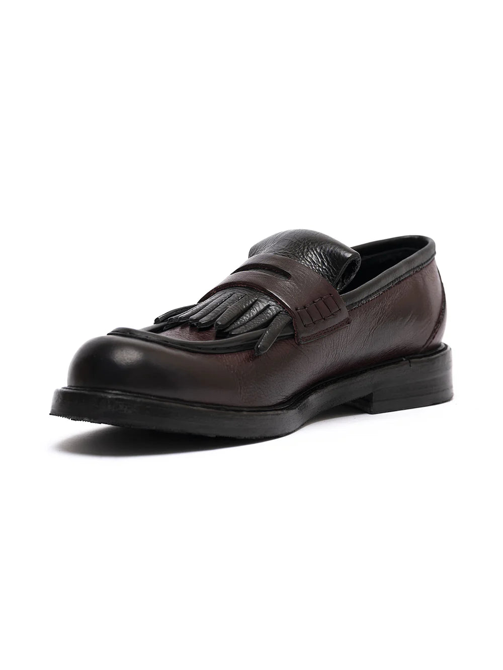 JP DAVID MOCASSINI NEW MESSICO BORDEAUX/NERO