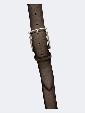 ALBERTO LUTI CINTURA IN CAMOSCIO BEIGE