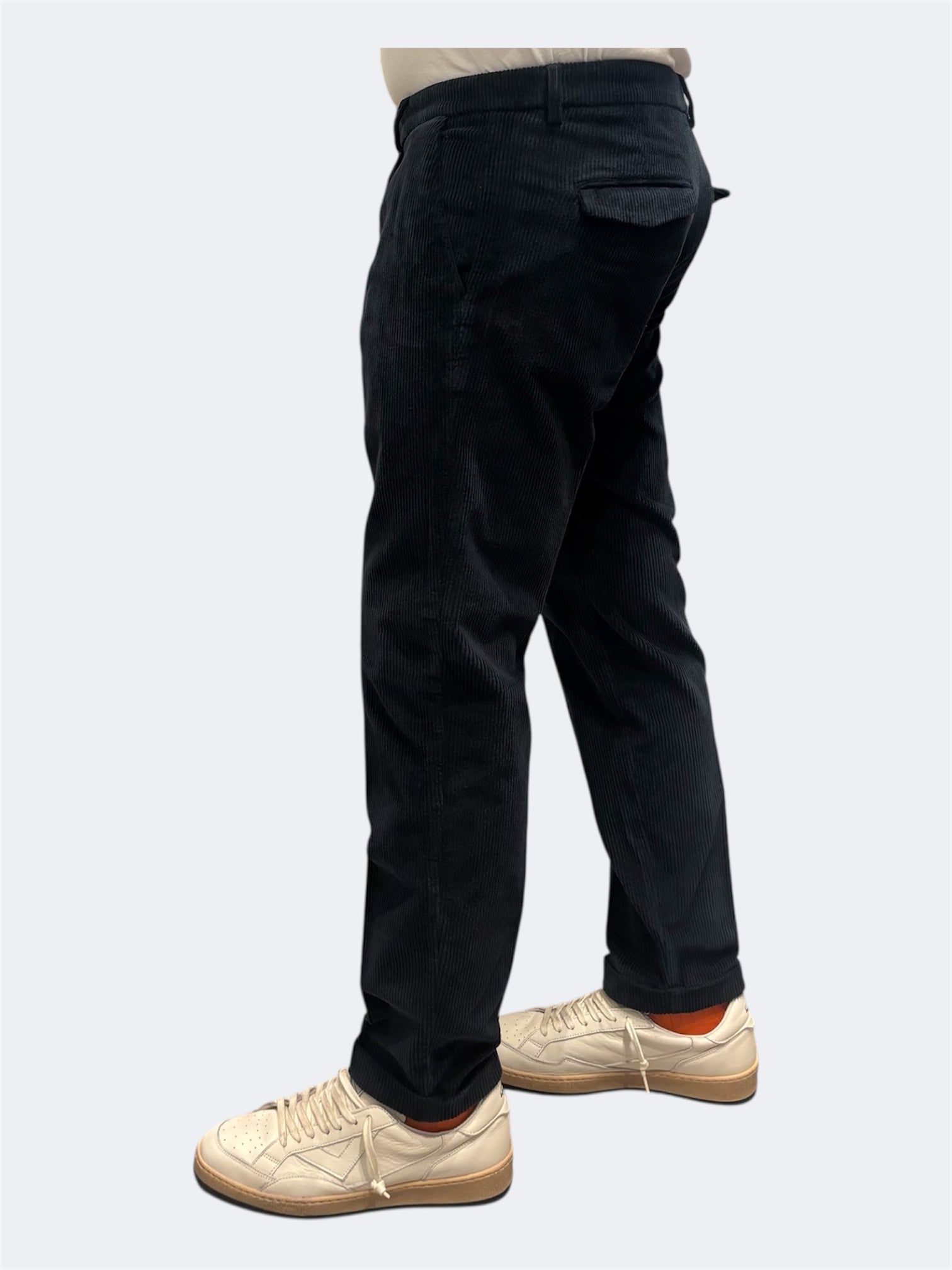 VANDOM GABRIEL PANTALONE IN VELLUTO BLU 1 PENCE