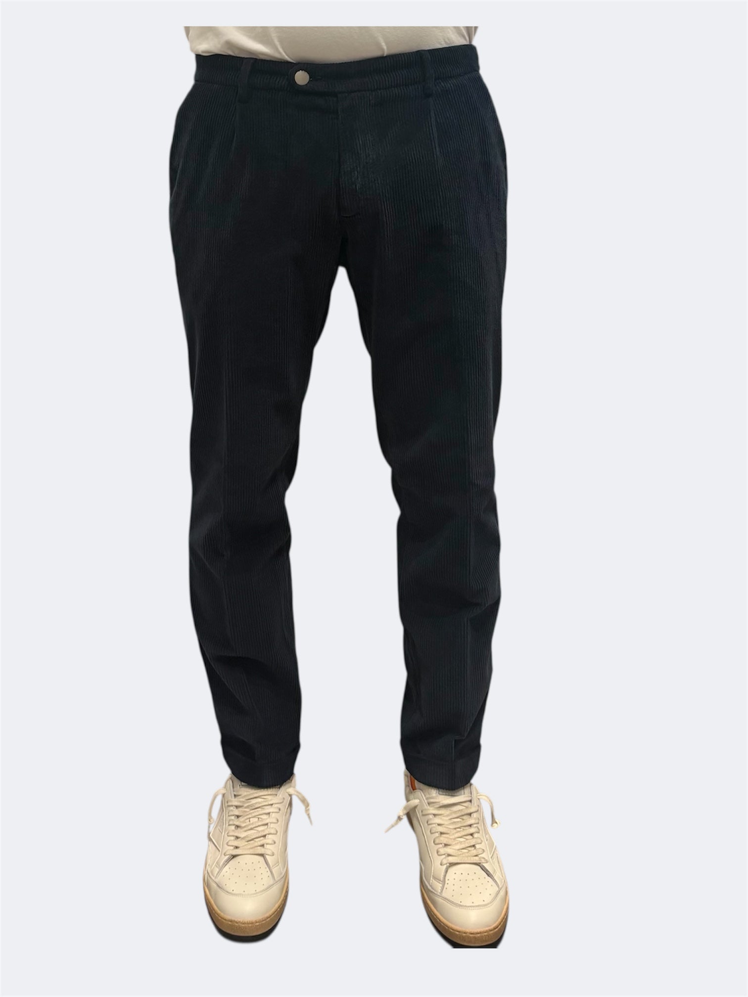 VANDOM GABRIEL PANTALONE IN VELLUTO BLU 1 PENCE