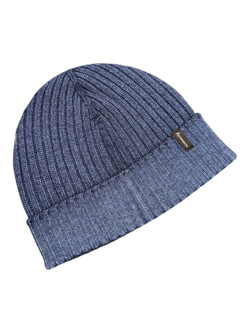 AROVESCIO CAPPELLO IN LANA MERINO EXTRAFINE OLD BLU DENIM