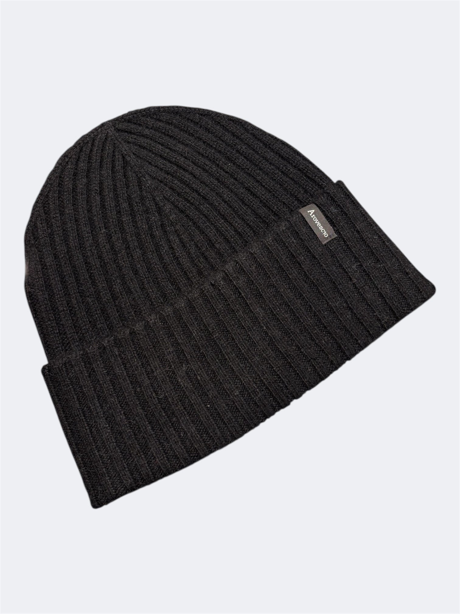 AROVESCIO CAPPELLO IN CACHEMIRE NERO