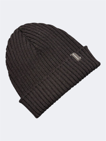 AROVESCIO CAPPELLO IN LANA MERINO EXTRAFINE NERO